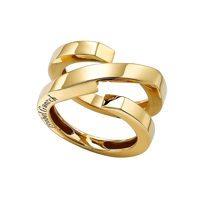 ISABEL GUARCH COLORS GOLD JACKET RING