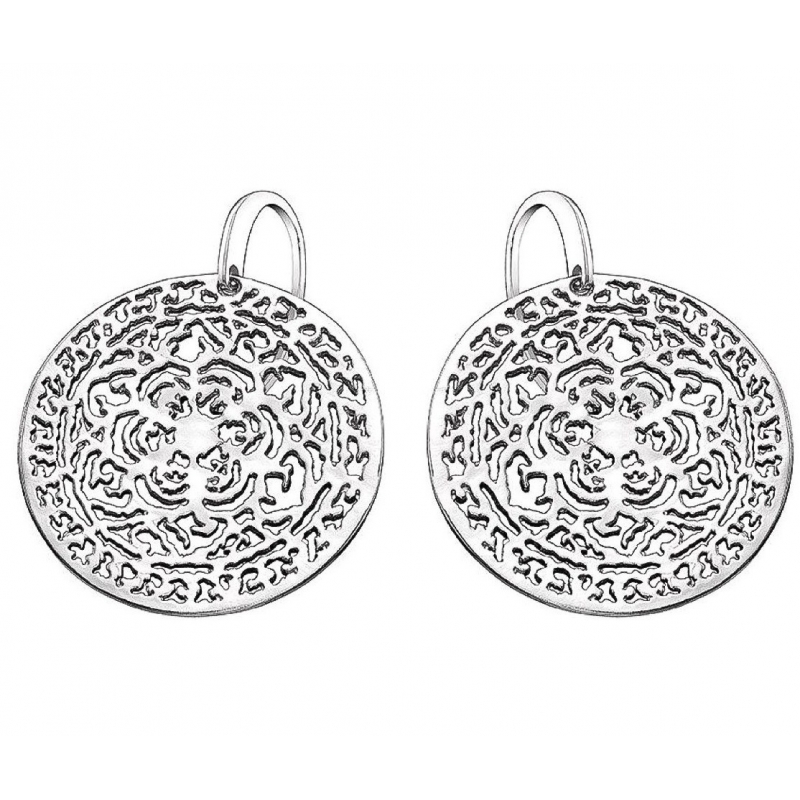 Gold and sterling silver earrings