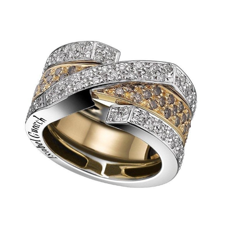 ISABEL GUARCH COLORS GOLD AND DIAMONDS RING