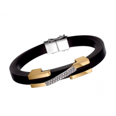 Pulsera de caucho, oro...