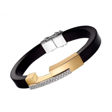 Pulsera de caucho, oro...