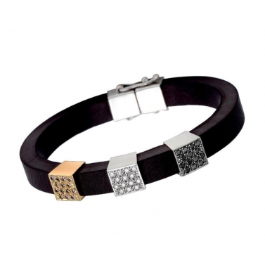 Pulsera de caucho, oro...