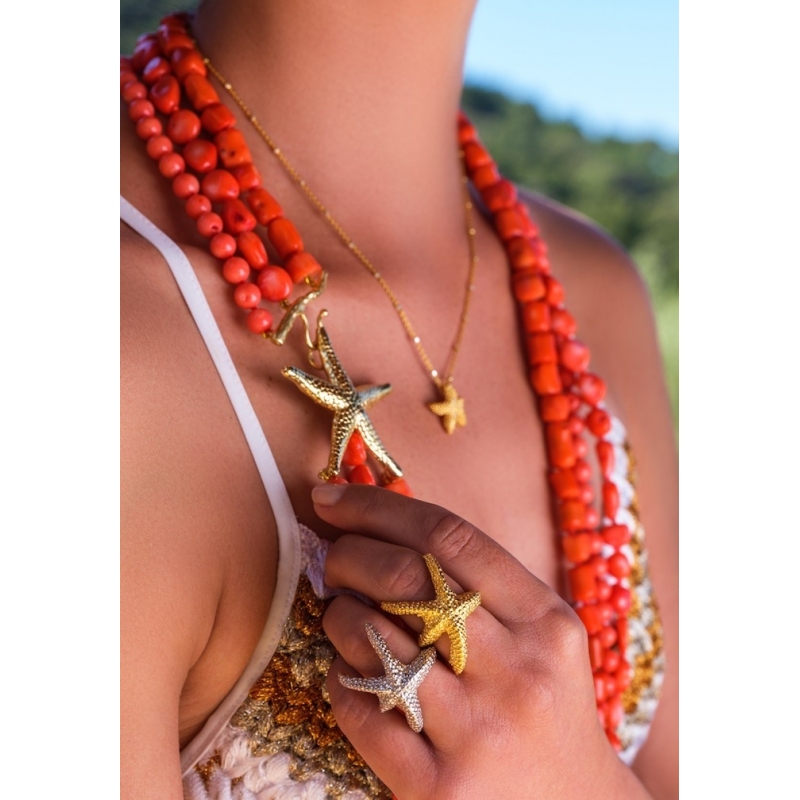ESTEL STERLING SILVER AND DIAMONDS NECKLACE