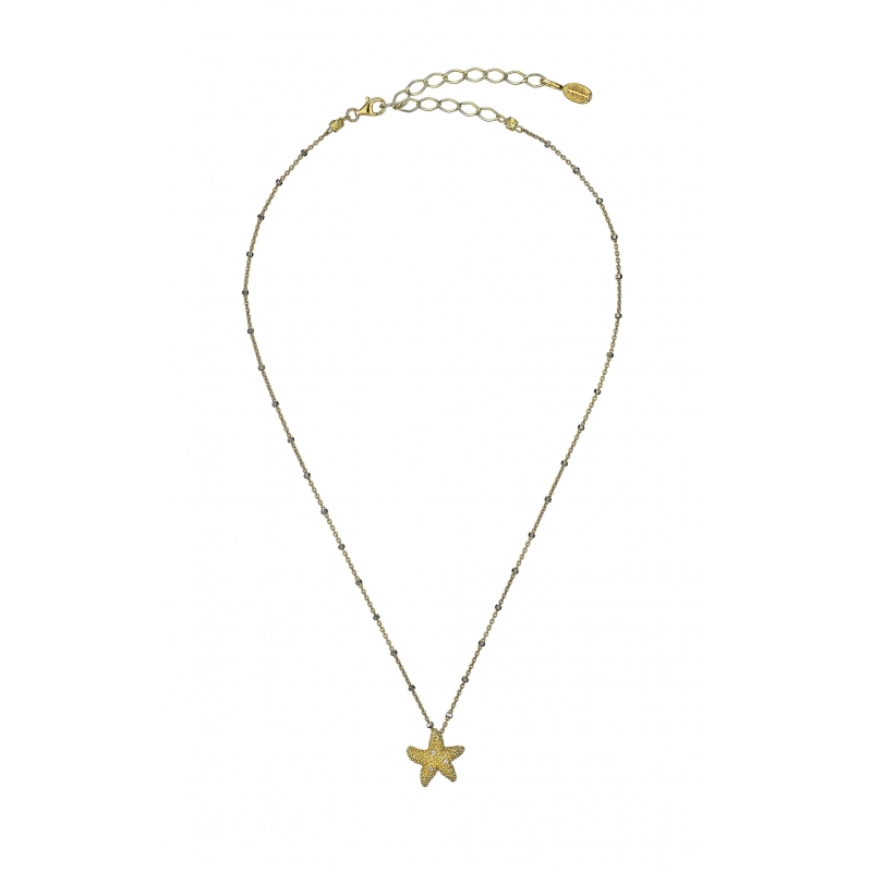 ESTEL STERLING SILVER AND DIAMONDS NECKLACE