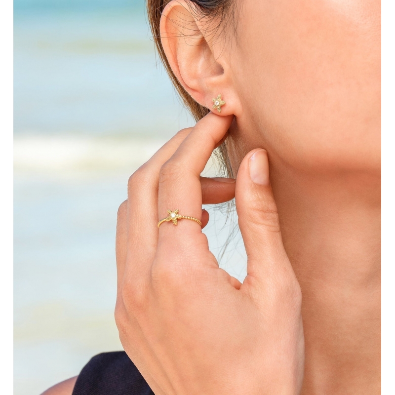 ESTEL WHITE GOLD AND DIAMOND EARRING
