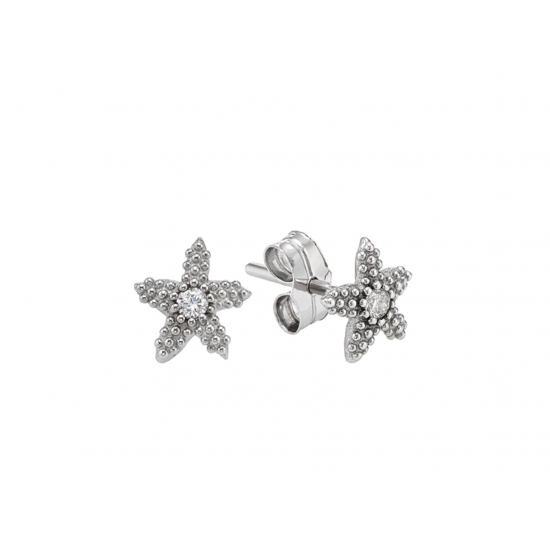 ESTEL WHITE GOLD AND DIAMOND EARRING