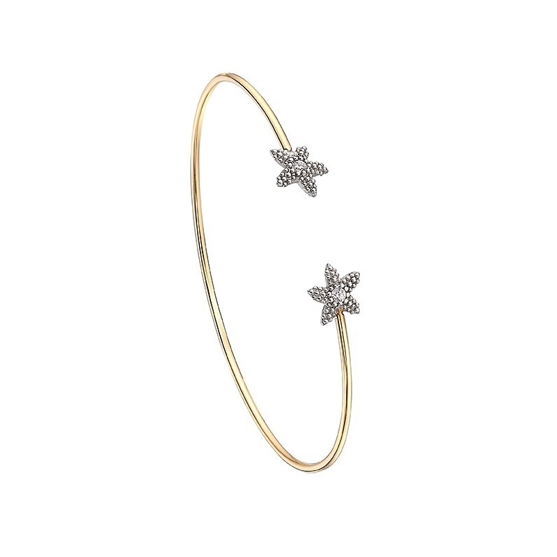 ESTEL BICOLOR GOLD AND DIAMONDS BRACELET
