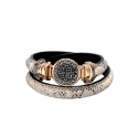 REIAL STERLING SILVER AND DIAMOND BRACELET