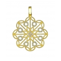 LLUM STERLING SILVER AND DIAMOND MEDIUM PENDANT