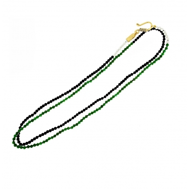 Collar largo de jade,...