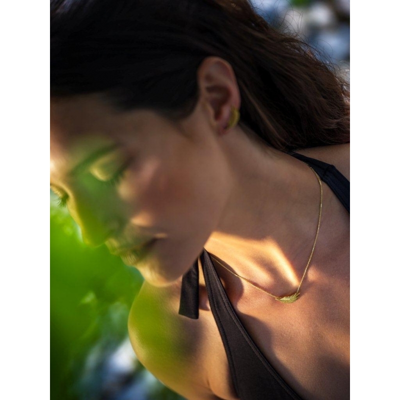PALMA GOLD AND ONYX EAR JACKET