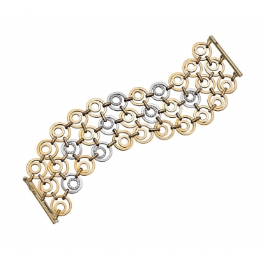 Pulsera de oro y brillantes
