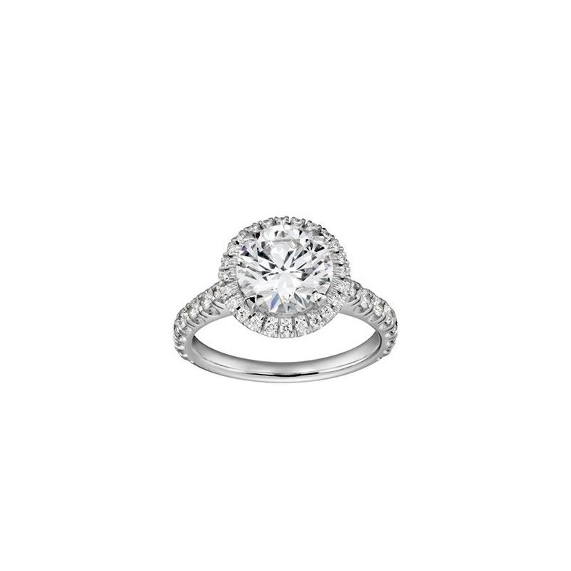 Anillo de oro blanco y brillantes Anillo de oro blanco y brillantes