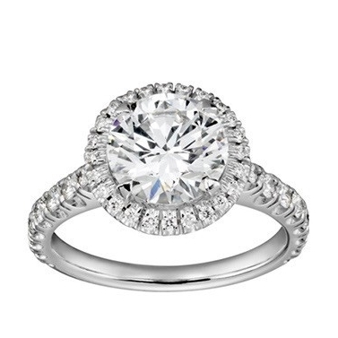 Anillo de oro blanco y brillantes