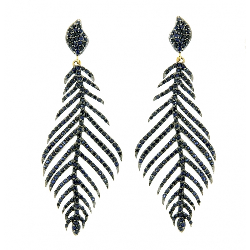 Pendientes de zafiros