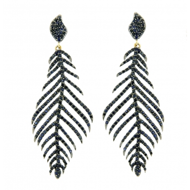Pendientes de zafiros