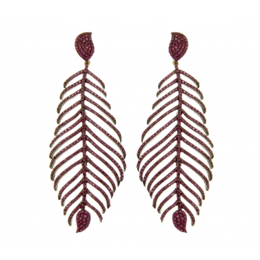 Pendientes de rubis