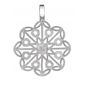 LLUM STERLING SILVER AND DIAMOND BIG PENDANT