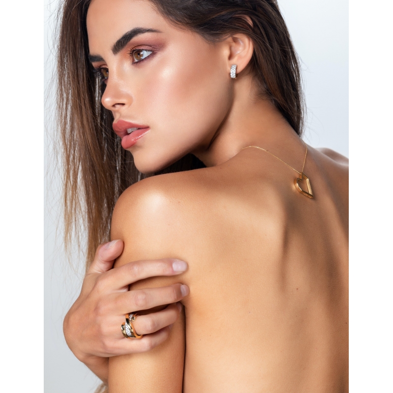 ISABEL GUARCH COLORS GOLD JACKET RING