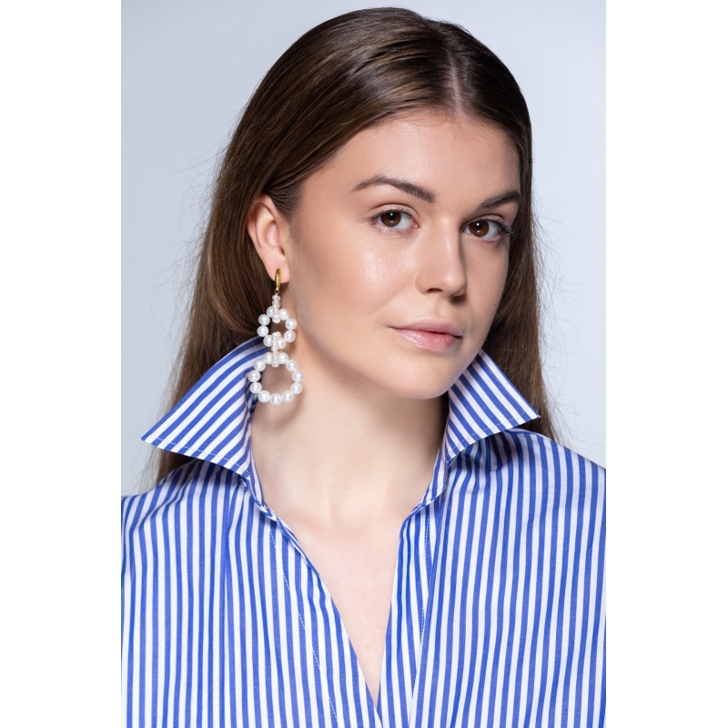 ISABEL GUARCH GOLD AND PEARLS EARRINGS