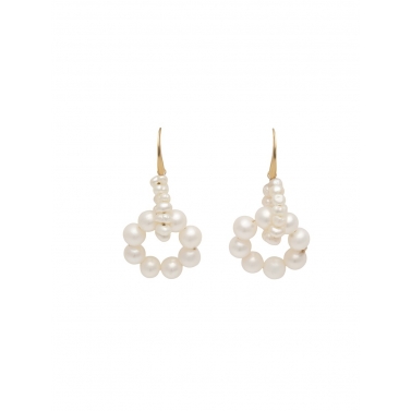 PENDIENTES DE ORO Y PERLAS