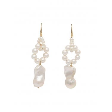 PENDIENTES DE PERLAS Y ORO