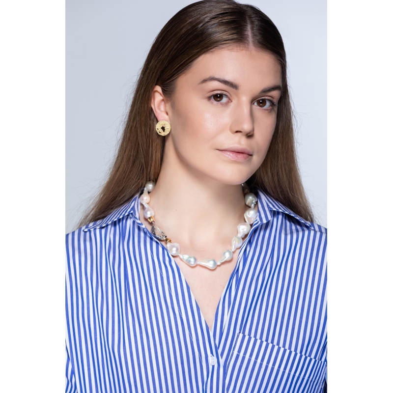 ISABEL GUARCH MARES GOLD EARRINGS