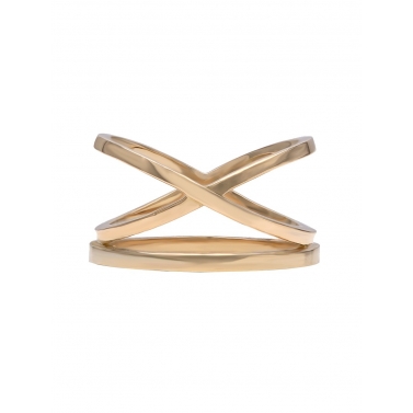 ANILLO CRUZADO DE ORO BLANCO