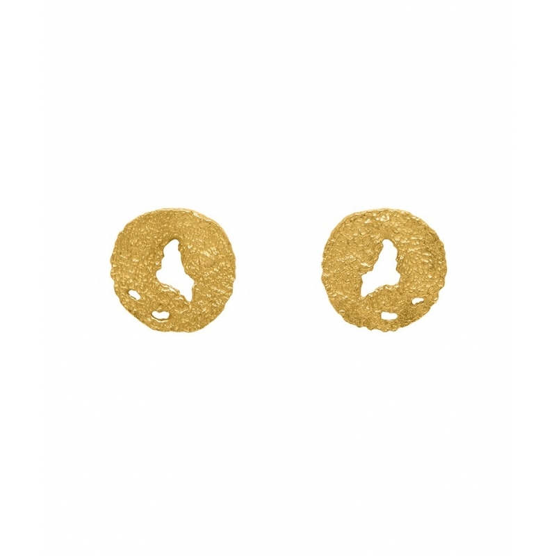 ISABEL GUARCH MARES GOLD EARRINGS