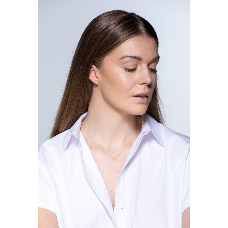 ESTEL YELLOW GOLD AND DIAMOND NECKLACE