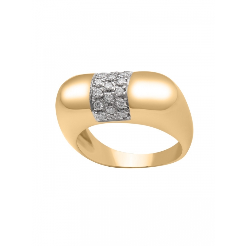 WHITE GOLD RING AND BLACK DIAMONDS