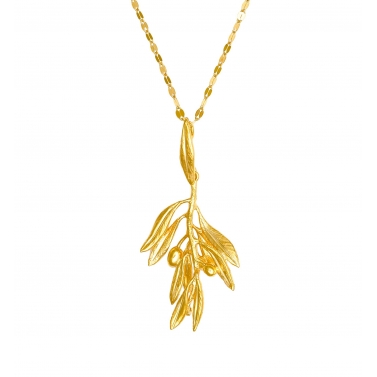 ISABEL GUARCH COLLAR OLIVO PLATA
