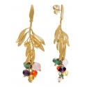 OLIVO STERLING SILVER AND AGATE EARRINGS