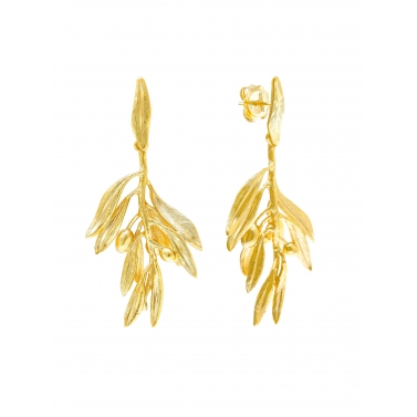 ISABEL GUARCH PENDIENTES OLIVO PLATA
