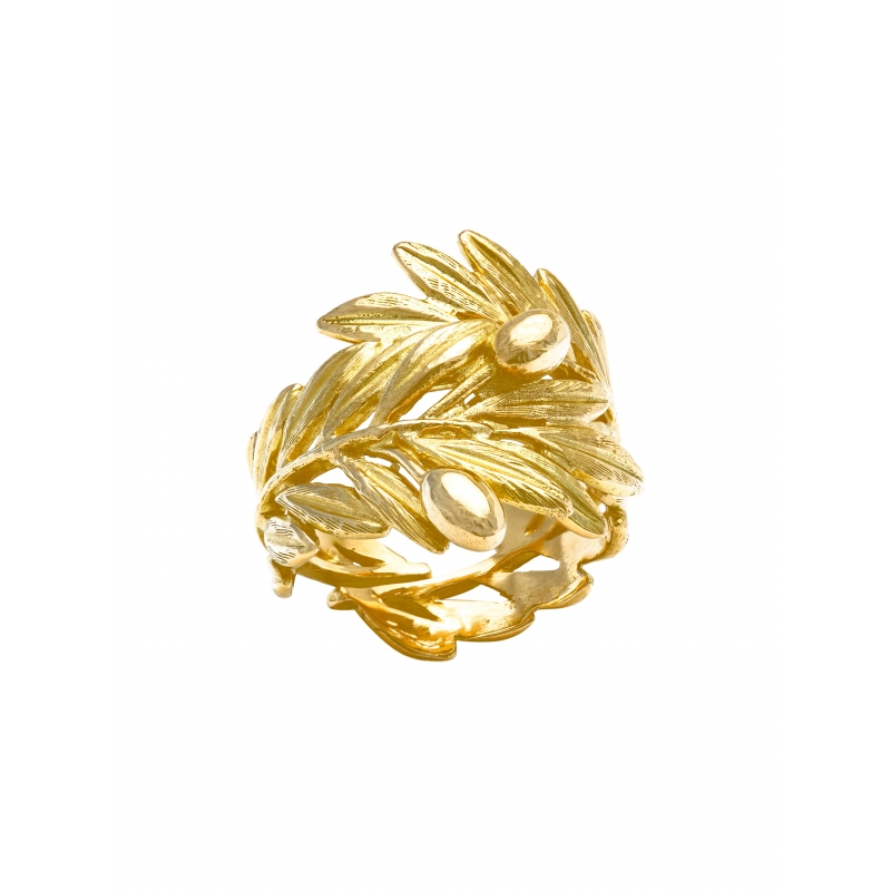 ISABEL GUARCH OLIVO GOLD RING