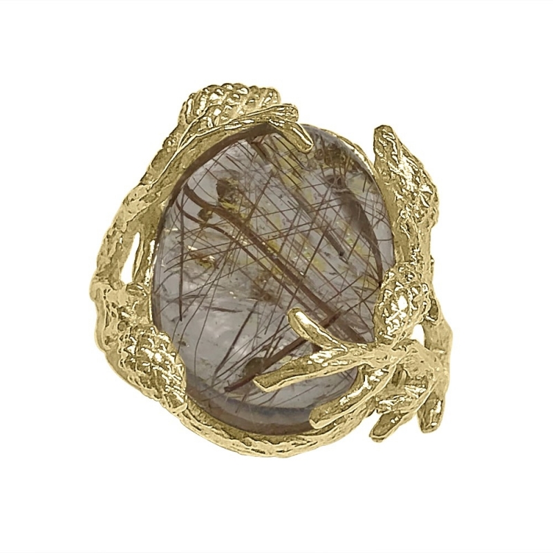 ANILLO ORO Y CUARZO FORMENTOR