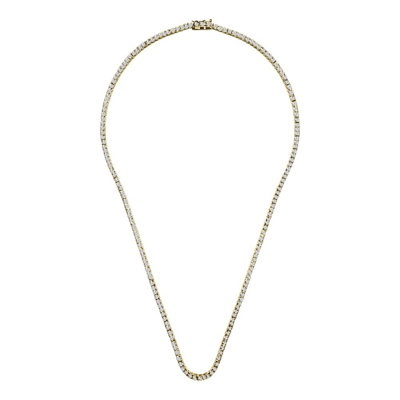 GOLD AND DIAMOND RIVIERE NECKLACE