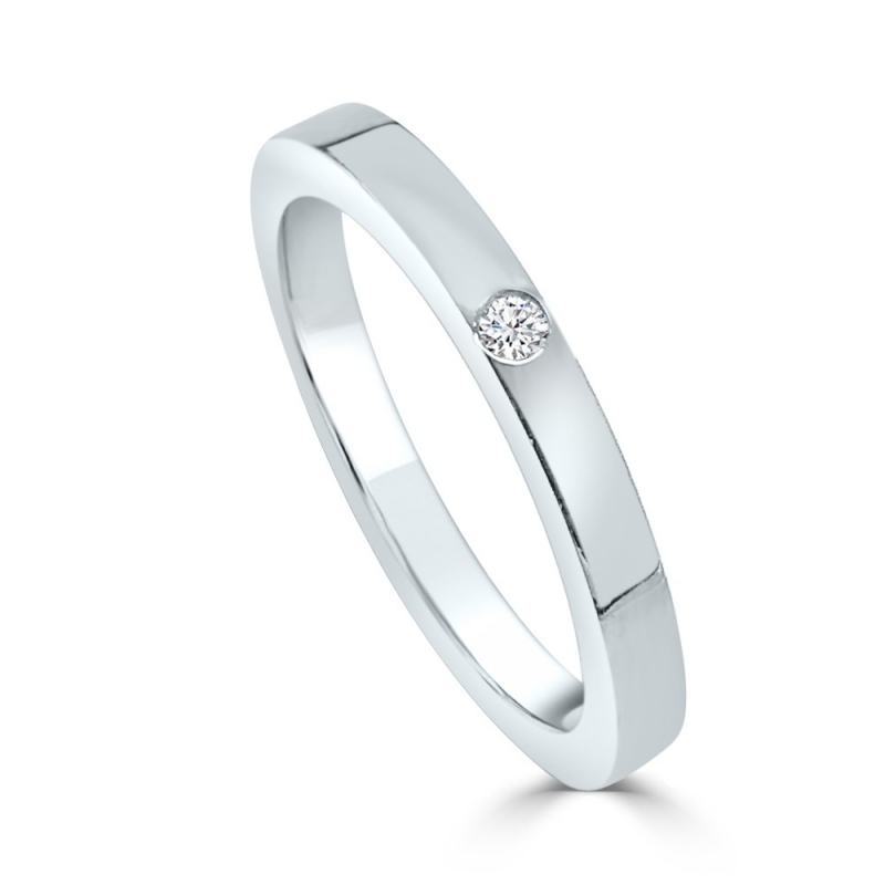 ISABEL GUARCH GOLD AND DIAMOND WEDDING RING