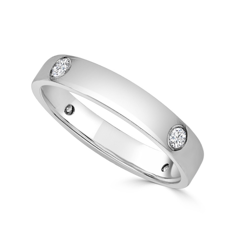ISABEL GUARCH GOLD AND DIAMONDS WEDDING RING