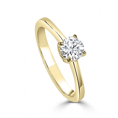 ISABEL GUARCH ANILLO SOLITARIO ORO Y BRILLANTES