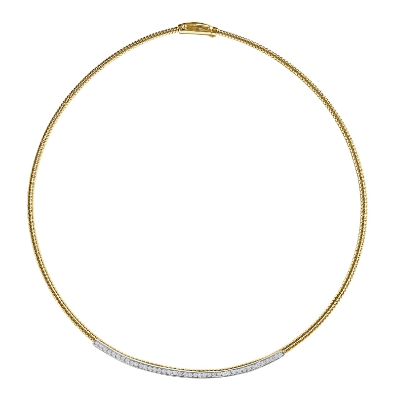 ISABEL GUARCH GOLD AND DIAMONDS NECKLACE