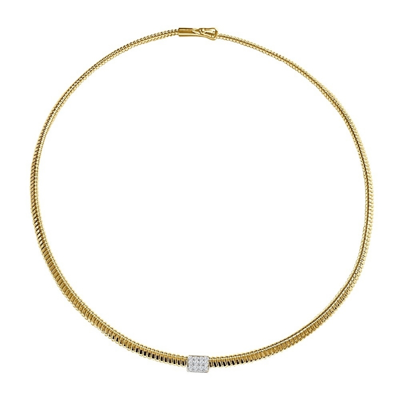 ISABEL GUARCH GOLD AND DIAMONDS NECKLACE
