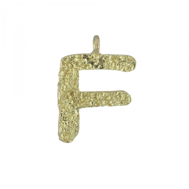 ISABEL GUARCH NOMS GOLD LETTER F PENDANT