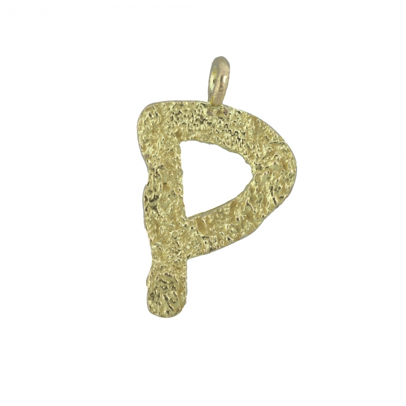 ISABEL GUARCH NOMS GOLD LETTER F PENDANT