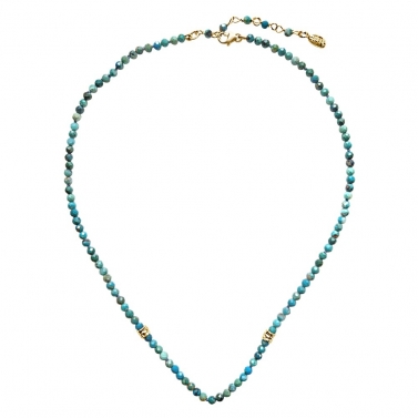 ISABEL GUARCH COLLAR NOMS ORO Y TURQUESA