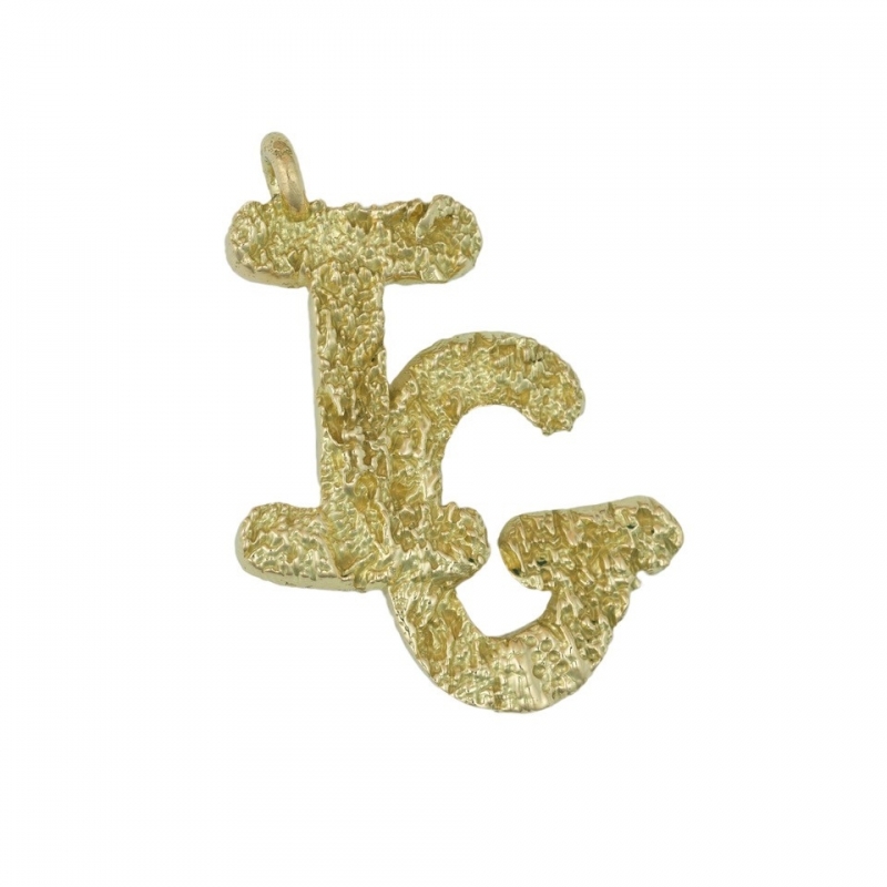 ISABEL GUARCH NOMS GOLD LETTER F PENDANT