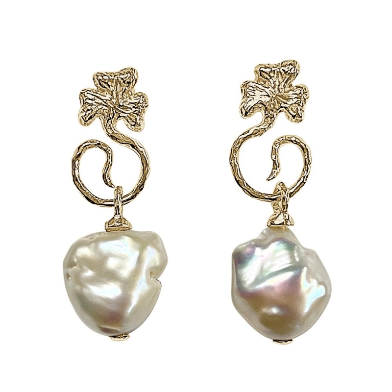 ISABEL GUARCH MODERNISMO 1903 GOLD EARRINGS