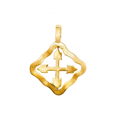 ISABEL GUARCH COLGANTE CREU ORO