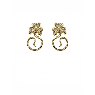 ISABEL GUARCH PENDIENTES MODERNISMO 1903 ORO