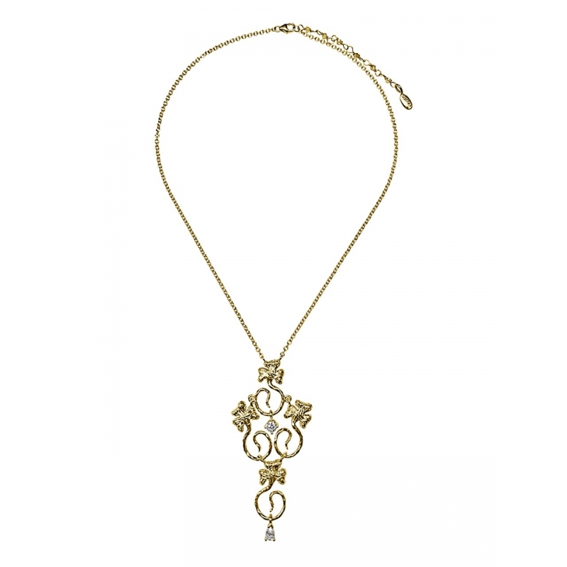 ISABEL GUARCH MODERNISMO 1903 GOLD AND DIAMOND NECKLACE